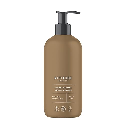 ATTITUDE Liquid Hand Soap, EWG Verified, Plant and Mineral-Based, Vegan Personal Care Products, Vanilla Caramel, 16 Fl Oz Beauty & Personal Care ATTITUDE