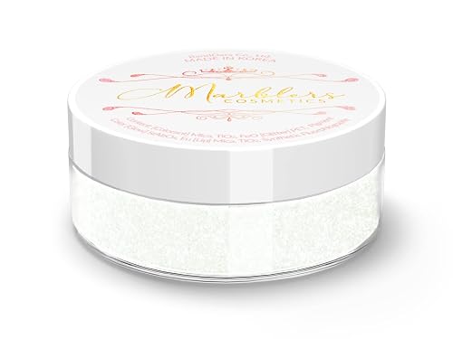 MARBLERS Chunky Natural Mica Powder [Emerald Pearl] 0.11oz (3g) | Highly Pigmented | Non-Toxic, Vegan, Cruelty-Free | Eyeshadow, Body Butter, Nail Beauty & Personal Care MARBLERS