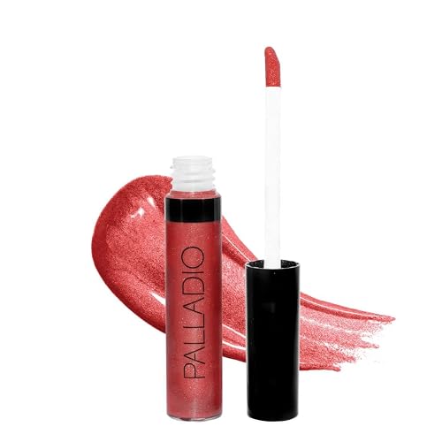Palladio Lip Gloss, Non-Sticky Lip Gloss, Contains Vitamin E and Aloe, Offers Intense Color and Moisturization, Minimizes Lip Wrinkles, Softens Lips Beauty & Personal Care Palladio