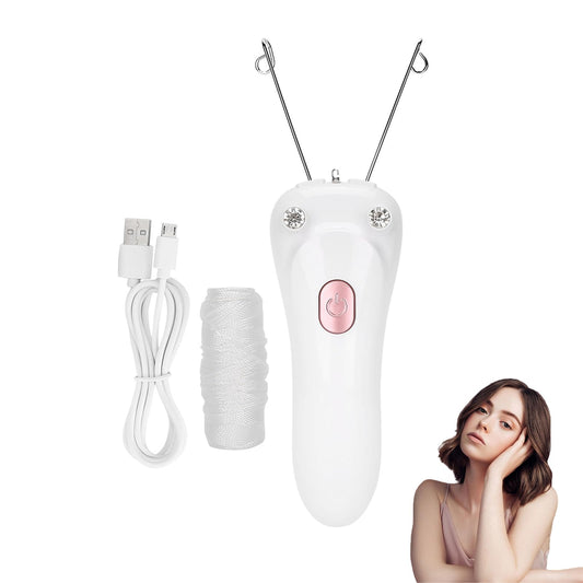 Threading Hair Removal, Hair Removal Device, Electric Threading Epilator USB Hair Remover for & Body Hair Removal with Cotton Thread Roll (Pinks) Beauty and Personal Care Betued