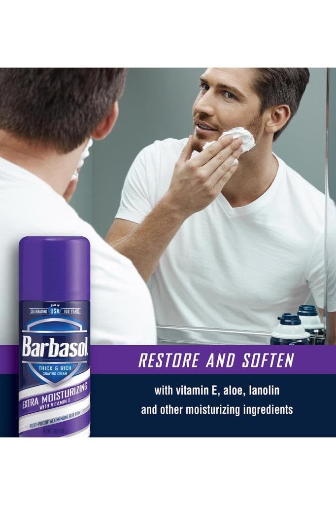 PERIO PROD Barbasol Moisturizing Shave Cream 7 Oz Beauty & Personal Care Barbasol