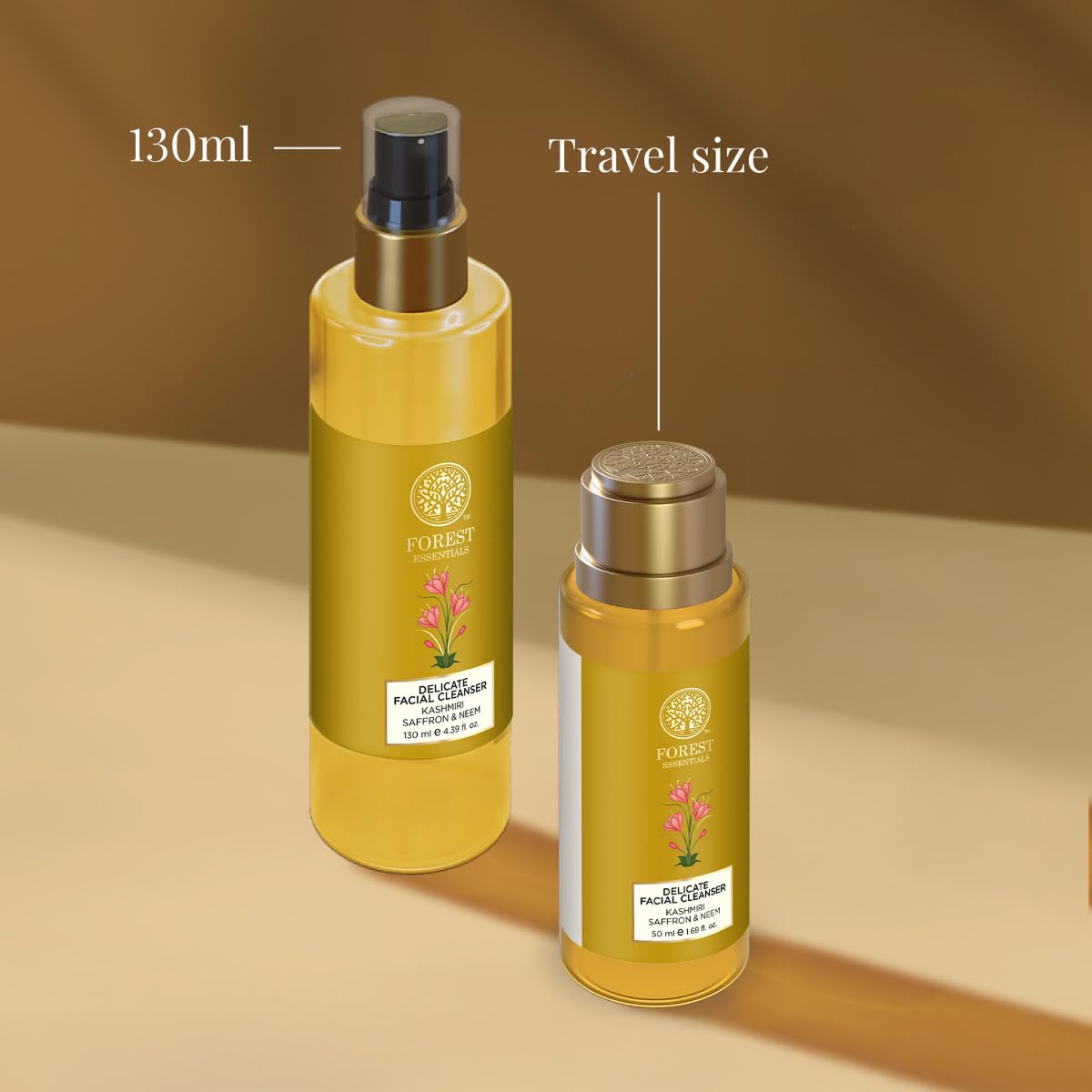 Forest Essentials Kashmiri Saffron and Neem Delicate Facial Cleanser, 200ml - --"Shipping by FedEx" Beauty & Personal Care Forest Essentials