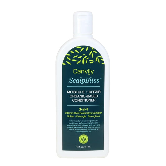 Canviiy ScalpBliss Moisture + Repair Organic-Based Conditioner, Designed with a Vitamin-Rich Restorative Complex to Reduce Breakage and Deliver Soft Beauty & Personal Care Canviiy