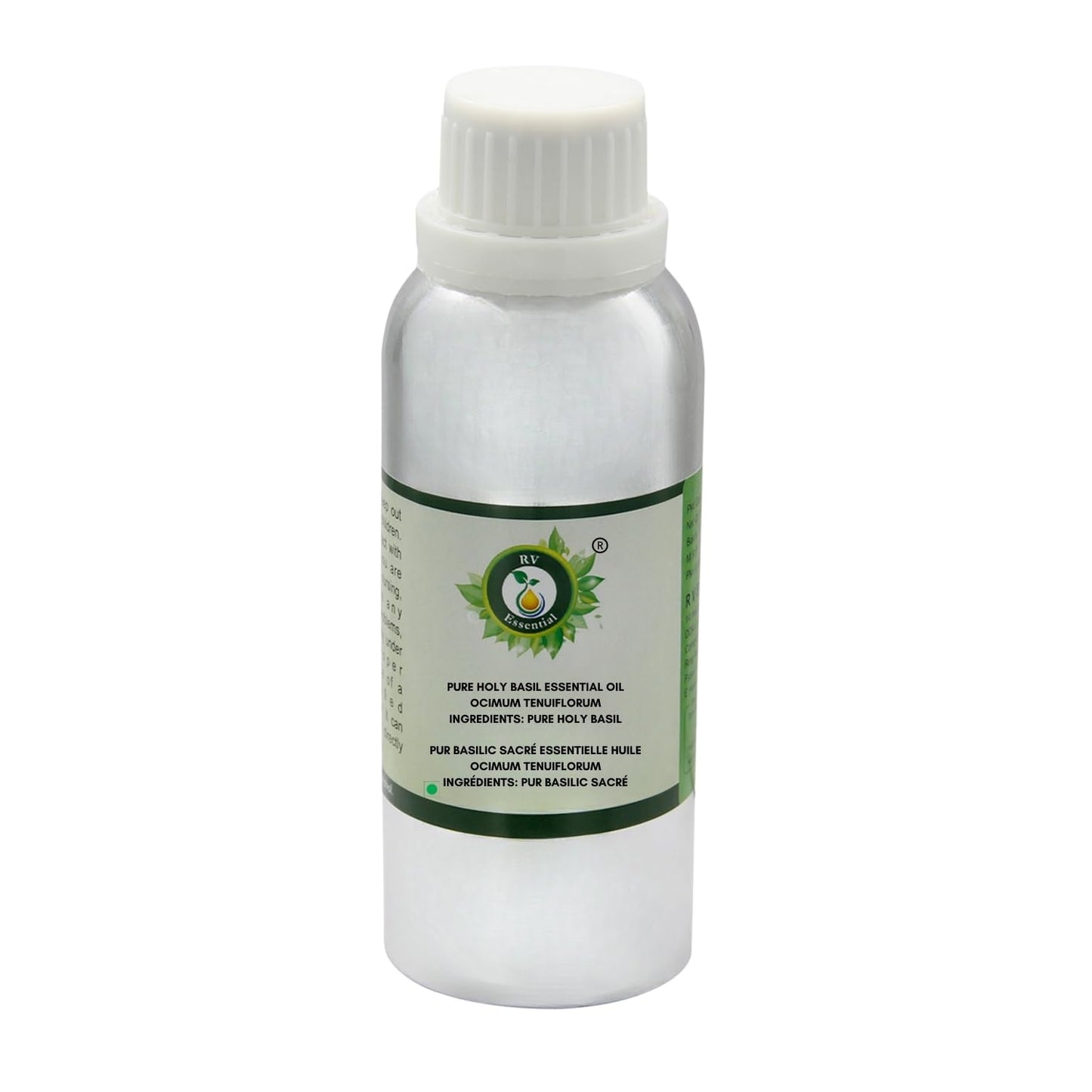 R V Essential Pure Holy Basil Essential Oil 1250ml (42oz)- Ocimum Tenuiflorum (100% Pure and Natural Therapeutic Grade) Beauty and Personal Care R V Essential