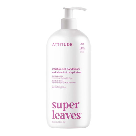 ATTITUDE Moisture Rich Hair Conditioner, For Dry and Damaged Hair, Naturally Derived Ingredients, Vegan Detangler, Dermatologiocally Tested, Quinoa Beauty & Personal Care ATTITUDE