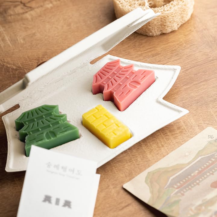DIGITMON Korean Organic Herbal Handcraft Traditional Soap Travel Set Collection, Soap Bars with Heartleaf, Cica - Best for Souvenir and Gift Beauty & Personal Care DIGITMON