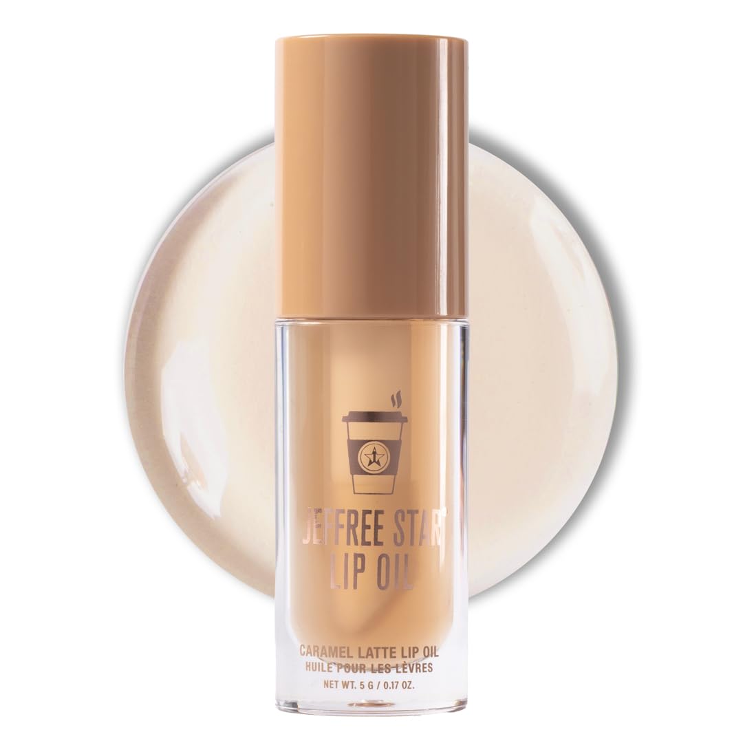 Jeffree Star Cosmetics Lip Oils, 0.17 oz, Moisturizing, Vegan, 5 Colors (Caramel Latte) Beauty & Personal Care Jeffree Star