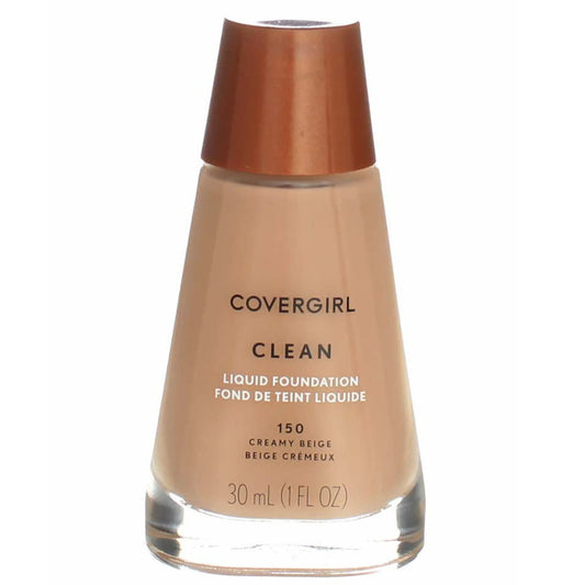 CoverGirl Clean Liquid Makeup, Creamy Beige [150], 1 oz (Pack of 4) Beauty & Personal Care COVERGIRL