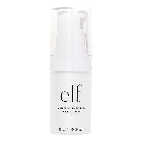 e.l.f. Mineral Infused Face Primer, Primer For A Smooth Foundation Base, Fills In Fine Lines & Refines Complexion, Vegan & Cruelty-free, Small Beauty & Personal Care e.l.f.