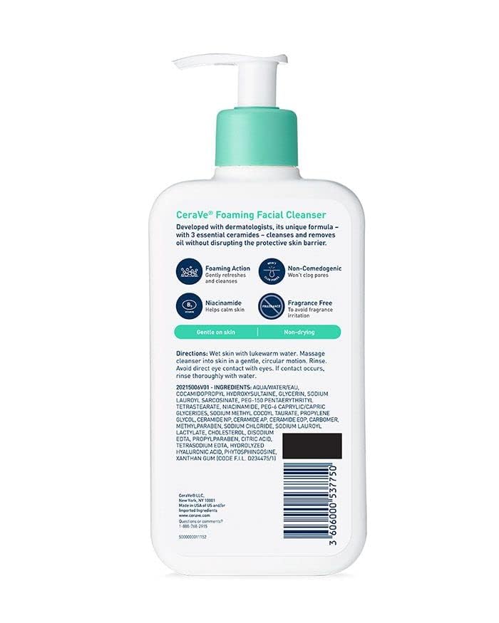 CeraVe Foaming Facial Cleanser 12 oz (Pack of 6) Beauty & Personal Care CeraVe