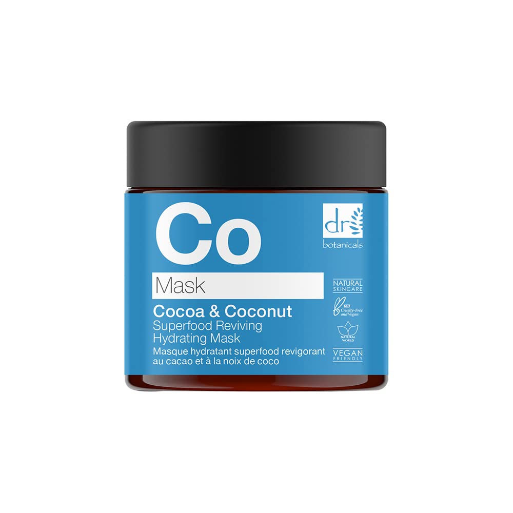 Dr Botanicals Natural Skincare Cocoa & Coconut Superfood Reviving Hydrating Mask 60ml/2.02 Fl Oz Beauty & Personal Care Dr Botanicals