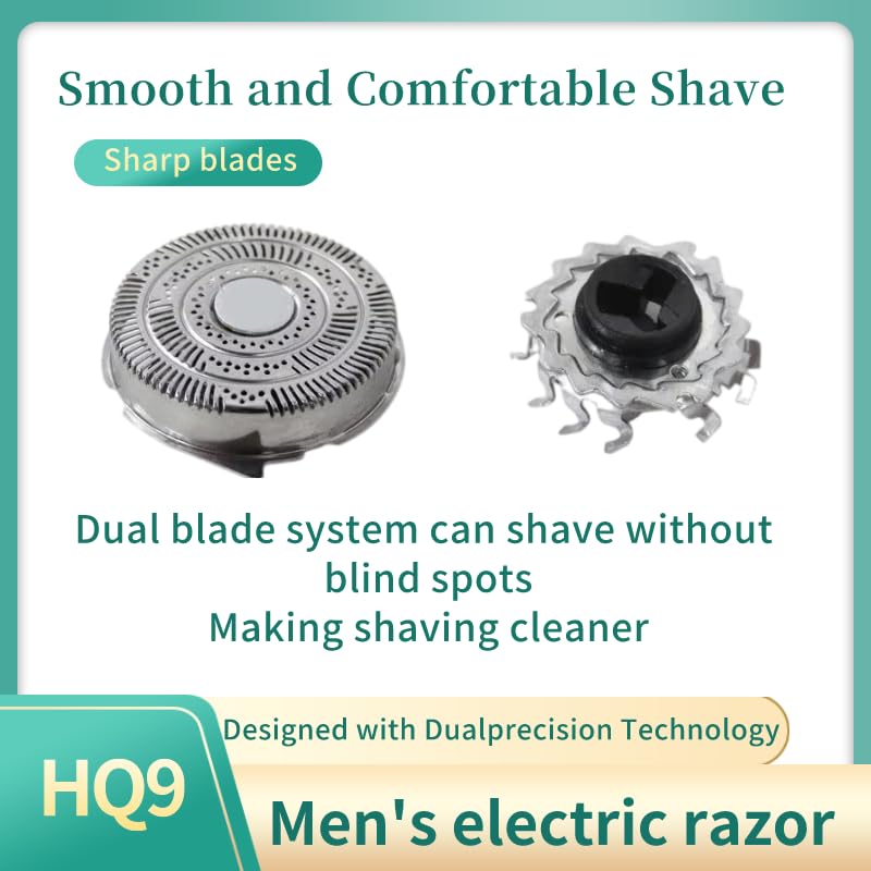 Premium HQ9 Replacement Heads Fit for Norelco 8240XL 8250XL HQ9090 HQ9160 and More, Durable HQ9 Replacement Shaver Blades, Precision-cut Men's Beauty and Personal Care BNVXR
