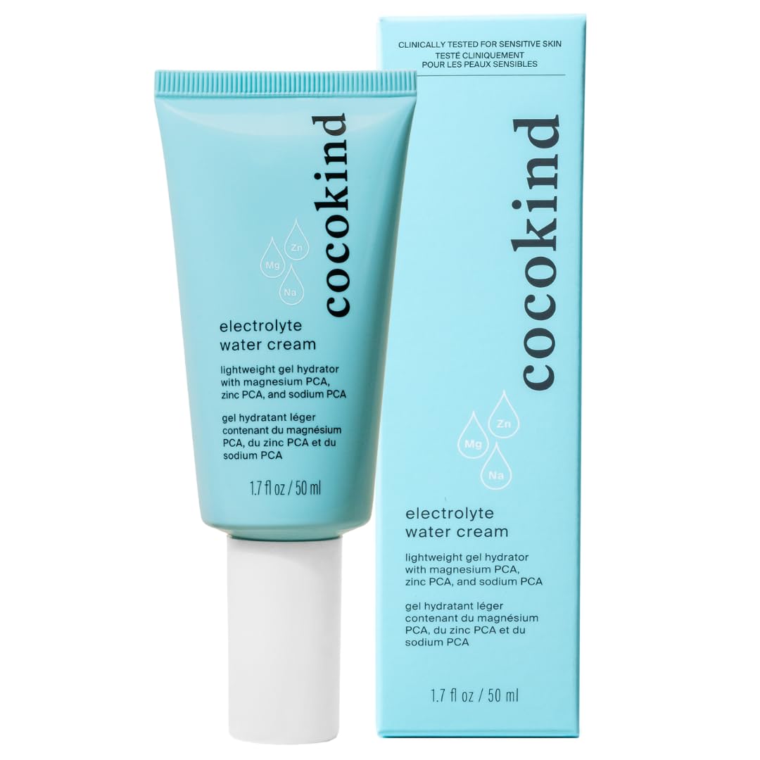 Cocokind Electrolyte Water Cream | Lightweight Water Gel Moisturizer | Balanced Hydrating Day Cream for All Skin Types | 1.7 Fl Oz Beauty and Personal Care Cocokind