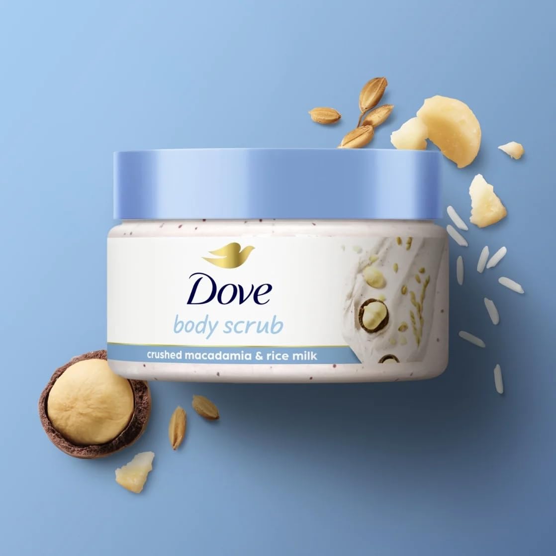 Dove Limited Edition Glow Gift Set Deep Moisture Body Wash & Macadamia Scrub, 2 Count Beauty and Personal Care Dove