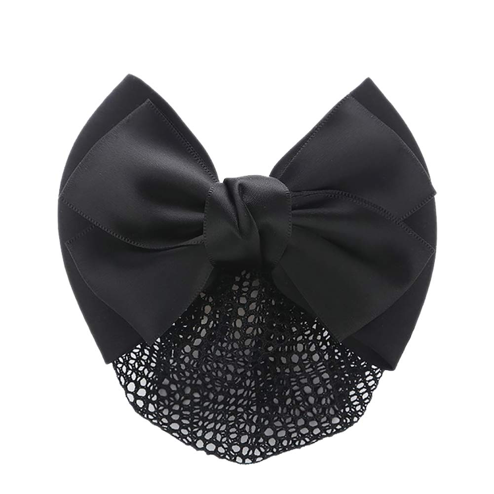 2 Pcs Bowknot Hair Snood Net Barrette Bun Cover Bow Hair Clip Xmas Gifts for Women Lady Beauty & Personal Care GSHLLO