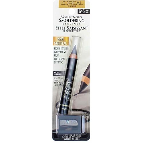 L’Oreal ParisVoluminous Smoldering Liner, Black [645] 0.09 oz (Pack of 3) Beauty & Personal Care L'Oreal Paris