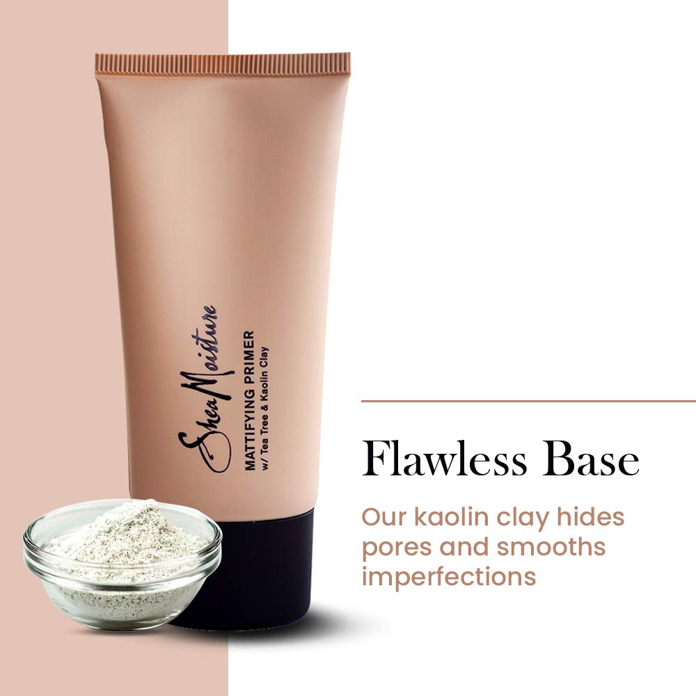 SheaMoisture Mattifying Primer - Matte Face Primer Hydrates and Balances Skin - Made with Organic Shea Butter, Tea Tree and Kaolin Clay (Good Beauty & Personal Care SheaMoisture