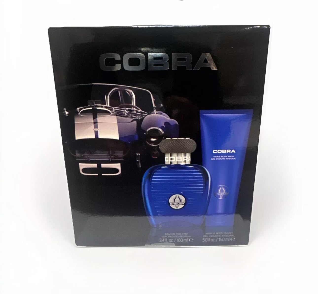 Cobra Blue M 2pc, 3.4oz EDT + 5.0oz HBW Beauty & Personal Care Shelby Cobra