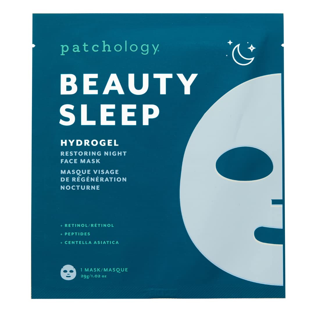 Patchology Hydrogel Face Mask with Retinol and Peptides Beauty Sleep - Gel Face Mask for women and men to reduce fine lines, and hydrate skin. 1 Beauty & Personal Care Patchology
