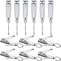 Bememo 12 Pcs Stainless Nail Clippers Set Fingernail Clippers and Toenail Cutter Tool Set, Men, Women, Elder, Home Travel Salon Care Beauty & Personal Care Bememo