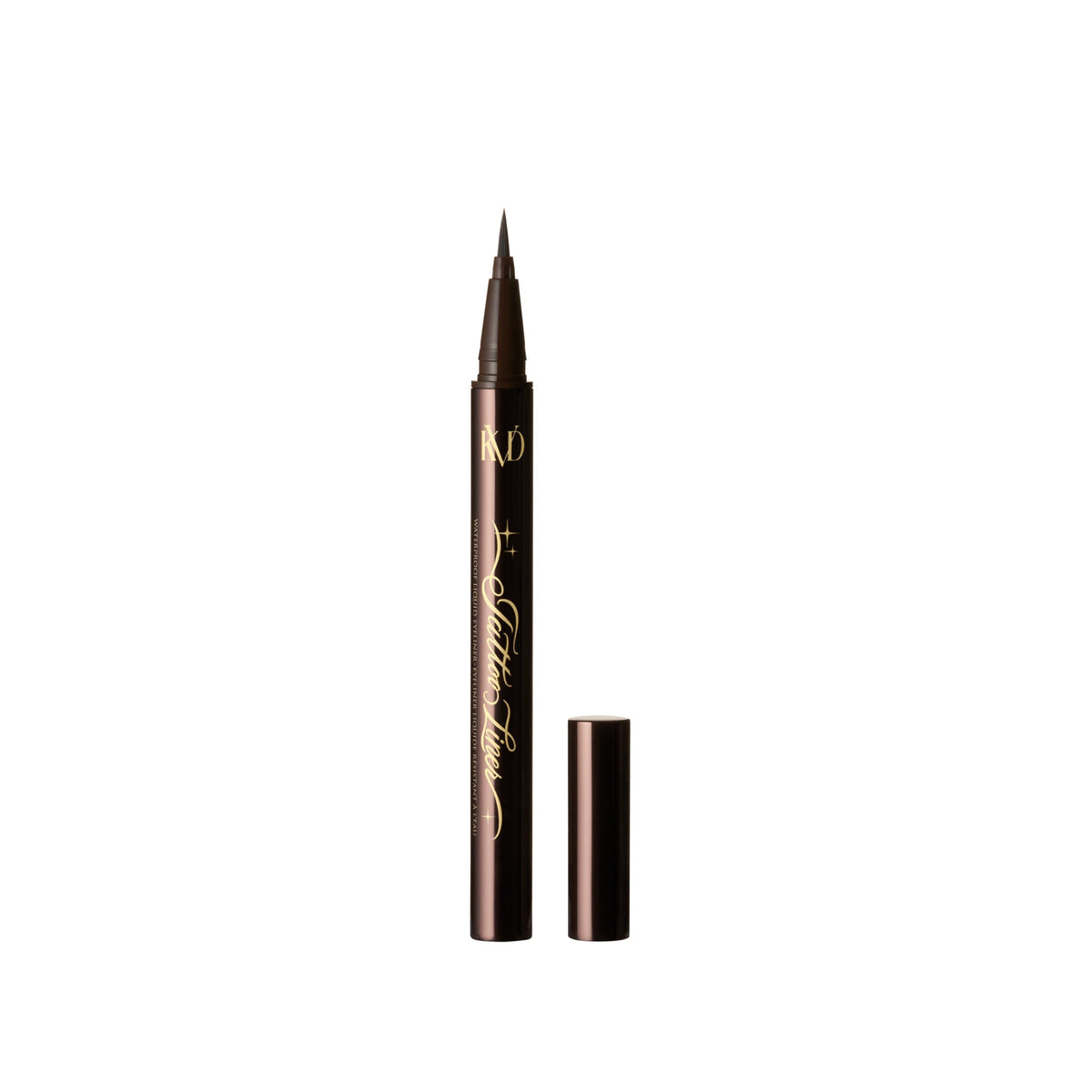KVD Tattoo Liner - Mad Max Brown - Rich Chocolate Brown, Waterproof Liquid Eyeliner, Ultra?Precise Brush Tip, Smudge?Resistant All?Day Wear, Vegan &
