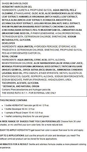Herbatint Permanent Haircolor Gel 6N Dark Blonde 1 Box Beauty & Personal Care Herbatint