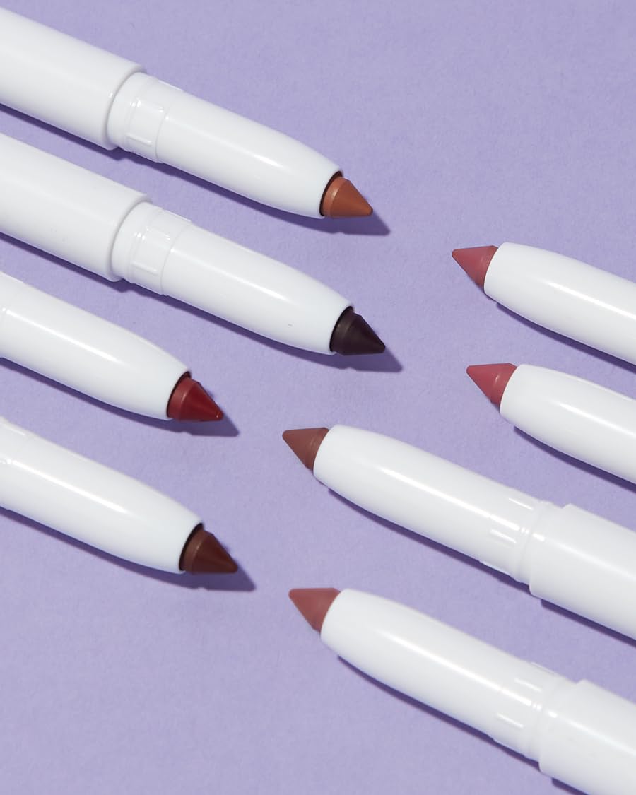FLOWER BEAUTY By Drew Barrymore Scribble Stick Lip Liner + Eyeliner - Smooth Application + Blendable - 2-in-1 Lip + Eye Liner (Plumsicle) Beauty & Personal Care FLOWER