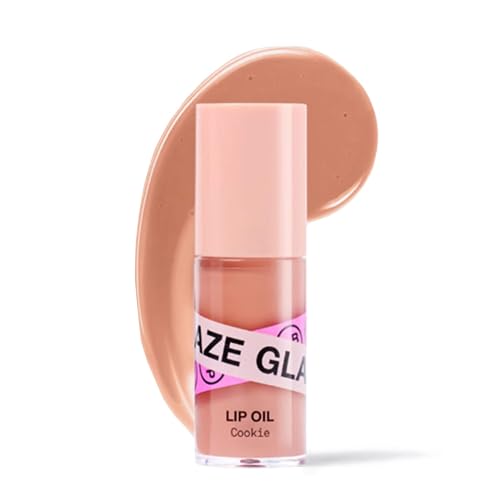 Innbeauty Project Glaze Lip Oil Cookie, Hydrating Vegan Lip Oil Gloss Hybrid, 0.2 OZ Beauty & Personal Care Innbeauty Project