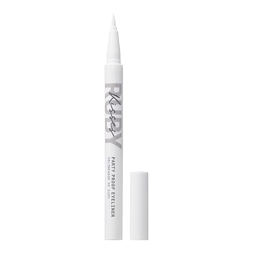 Ruby Kisses Party Proof Eyeliner, Pastel Colors Premium Felt-tip Waterproof Long-lasting Eyeliner (Snow White) Beauty & Personal Care Ruby Kisses