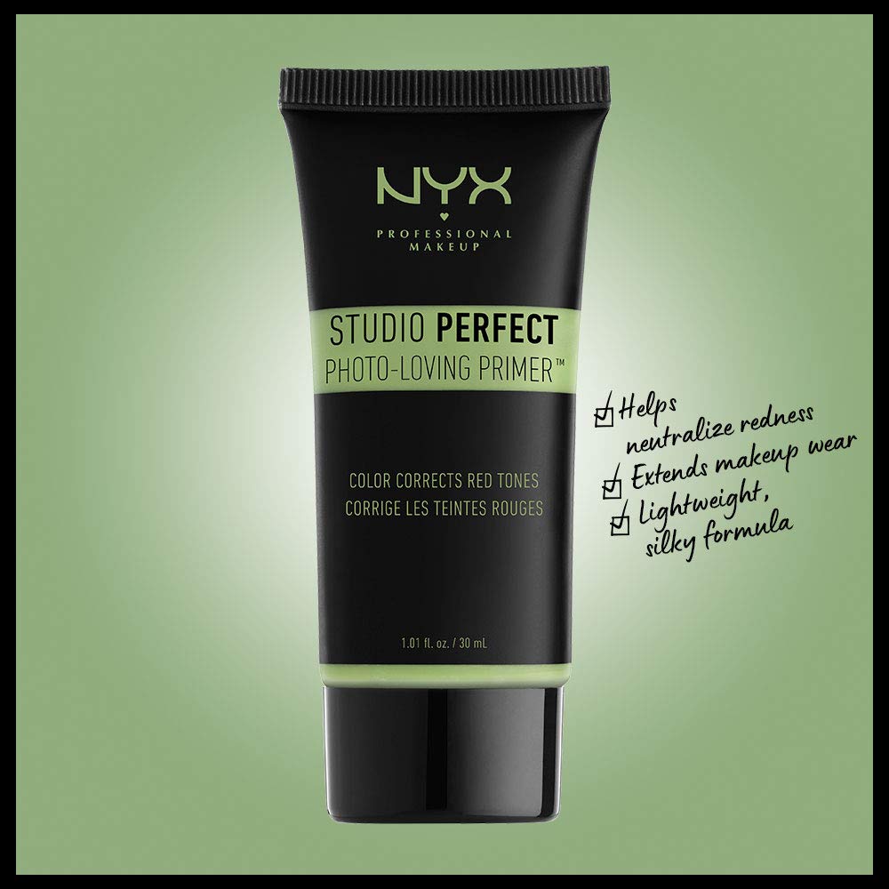 NYX PROFESSIONAL MAKEUP Studio Perfect Primer, Vegan Face Primer - Green (Color-Correcting) Beauty & Personal Care NYX PROFESSIONAL MAKEUP