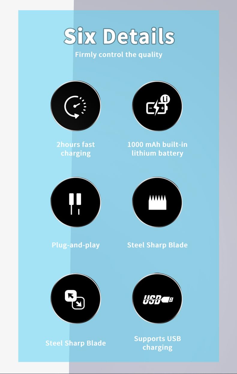 Professional Hair Clippers for Men Cordless Trimmers Kit with LED Display Electric Beard Trimmer, Haircut Grooming Gift for Women Barber Kids Beauty and Personal Care QDKVTNDJZ