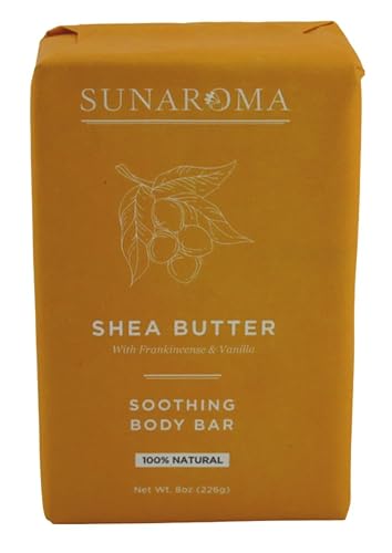 Sunaroma Soap Bar Shea Butter 8 Ounce (Pack of 6) Beauty & Personal Care SUNAROMA
