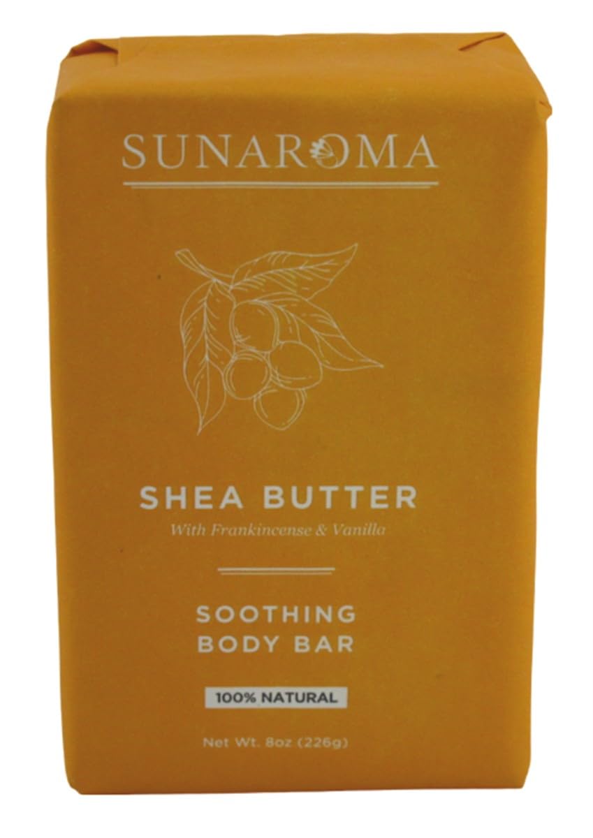 Sunaroma Soap Bar Shea Butter 8 Ounce (Pack of 6) Beauty & Personal Care SUNAROMA