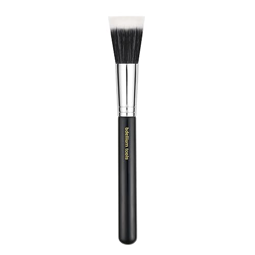 Bdellium Tools Professional Makeup Brush - Maestro Series 955 Finishing - With Soft Synthetic Fibers, For Stippling, Lightweight Application (Black Beauty & Personal Care BDELLIUM TOOLS