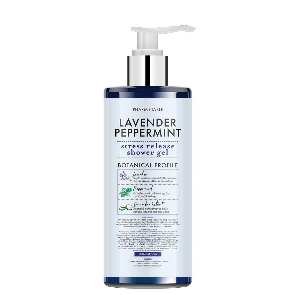 Pharm to Table Stress Release/Lavender & Peppermint Shower Gel Body Wash 32oz / 960m Beauty & Personal Care PHARM TO TABLE