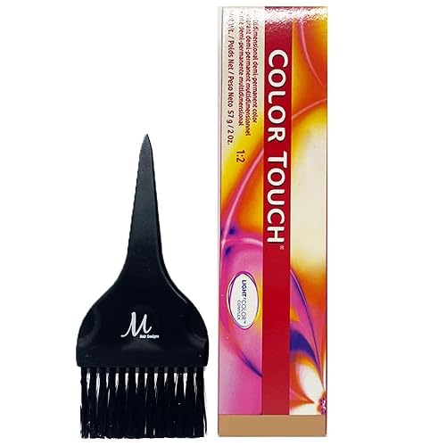Color Touch 10/01 Lightest Blonde/Natural Ash Hair Color 2 Oz and M Hair Designs Tint Brush (Bundle) Beauty & Personal Care M Hair Designs