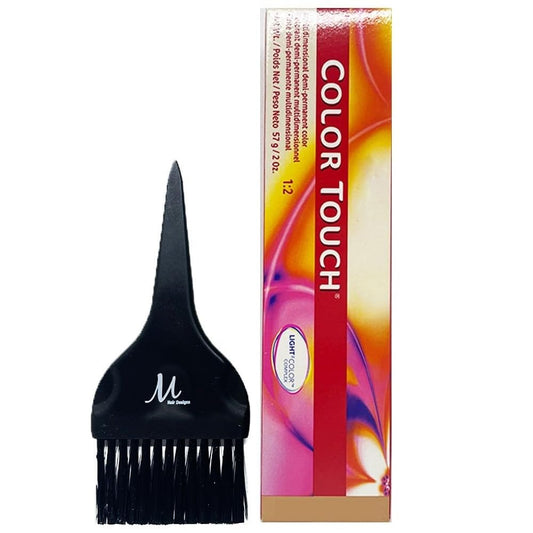 Color Touch 7/71 Medium Blonde/Brown Ash Hair Color 2 Oz and M Hair Designs Tint Brush (Bundle) Beauty & Personal Care M Hair Designs