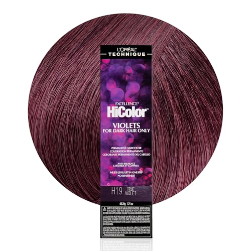 L'OREAL TECHNIQUE HiColor Violet & Black Shades Permanent Hair Color - Anti-Breakage Ceramide R Complex, Multi-Lift With No Brassiness, For Dark Bases Beauty & Personal Care L'OREAL TECHNIQUE