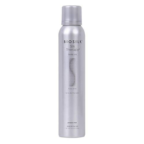 BioSilk Silk Therapy Shine On, Hairspray For Controlling Frizz & Providing Brilliant Shine, Sulfate, Paraben, & Cruelty-Free, 5.3 Oz Beauty & Personal Care BioSilk