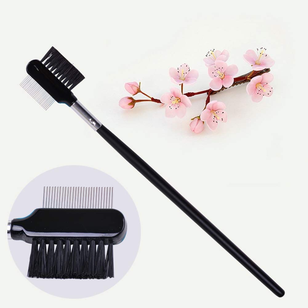 2Pcs Eyebrow Brush with Metal Teeth Eyelash Comb Separator Brow & Lash Shaper Makeup Grooming Tool for Eyelashes Extension and Eyebrow Shaper Supplies Beauty & Personal Care luzen