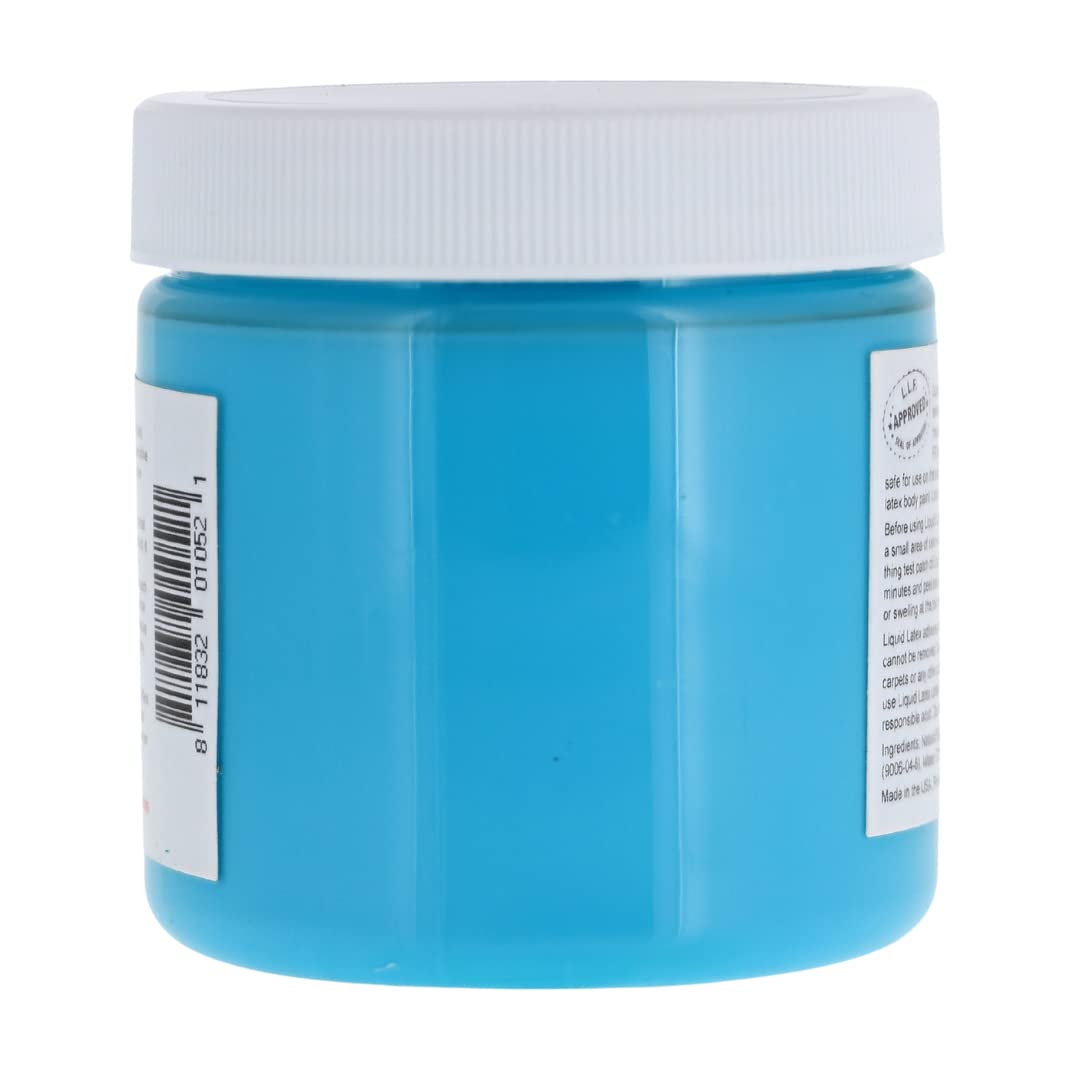 Teal 4 Oz - Liquid Latex Body Paint, Ammonia Free No Odor, Easy On and Off, Cosplay Makeup, Creates Professional Monster, Zombie Arts Beauty & Personal Care Liquid Latex Fashions
