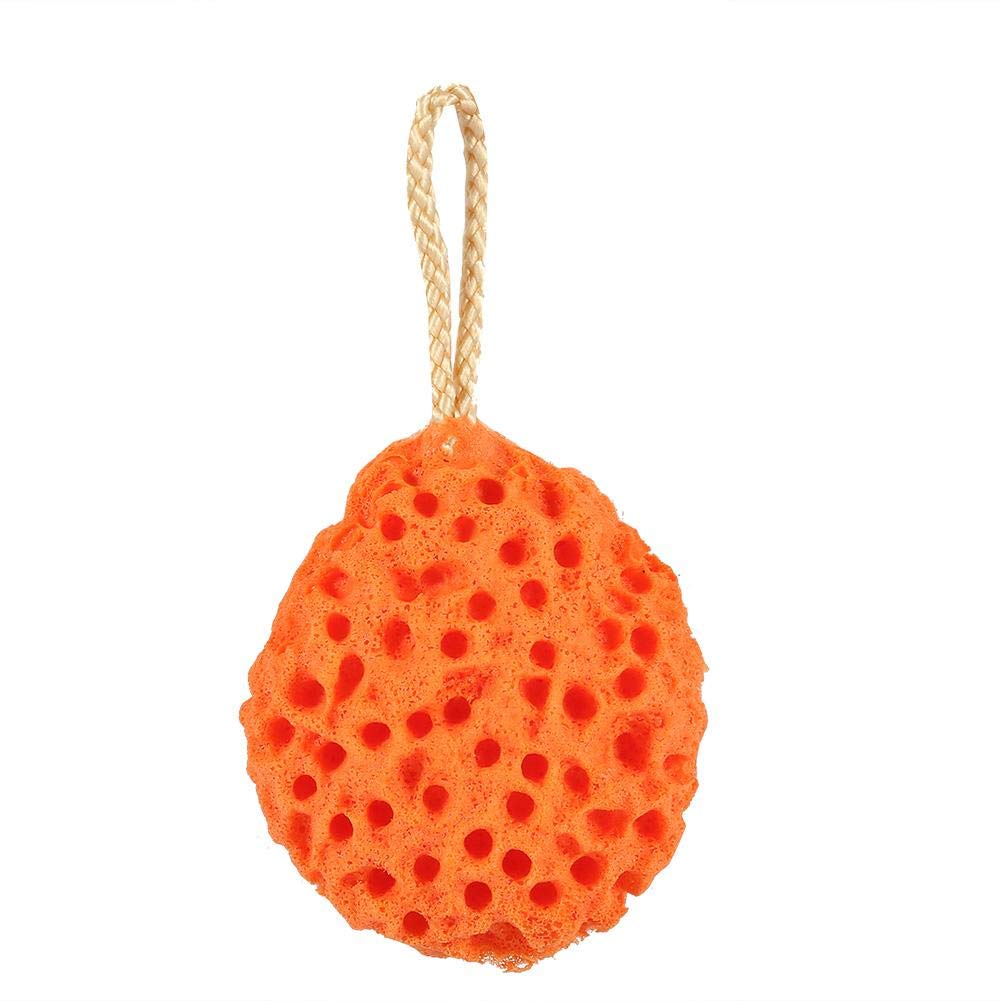 BORDSTRACT Shower Sponge, 3.3 x 2.8in Soft Adult Bath Foam Loofah Sponge, Body Shower Spa Exfoliator Cleaning Bath Ball Body Scrubber(Orange) Beauty and Personal Care BORDSTRACT