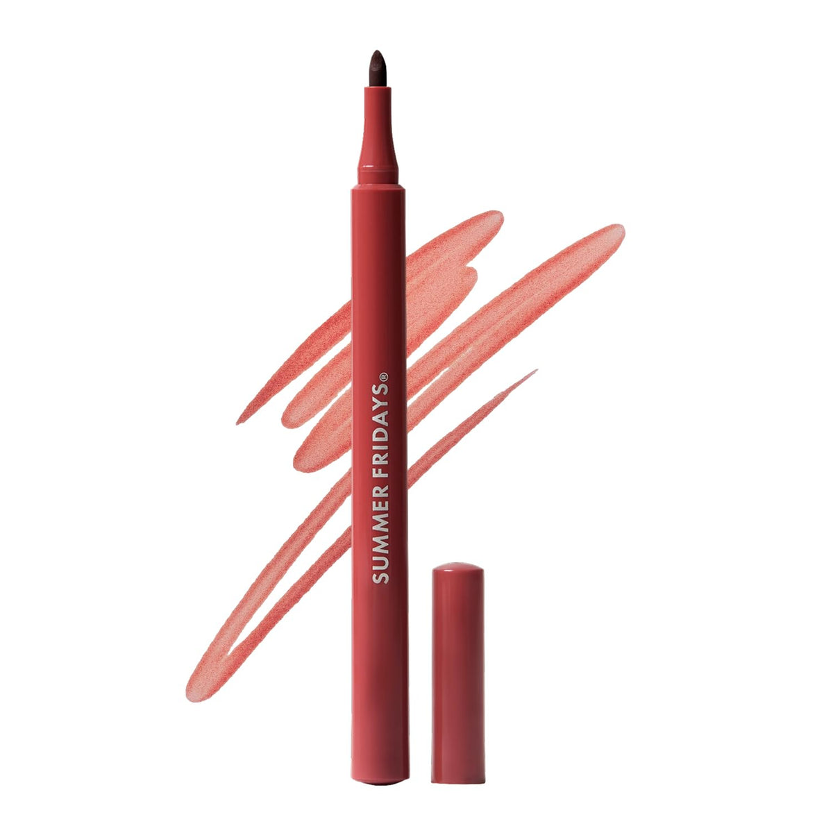 Summer Fridays Flushed Lip Stain Liner, 12hr Wear & Transfer-Proof, Maple