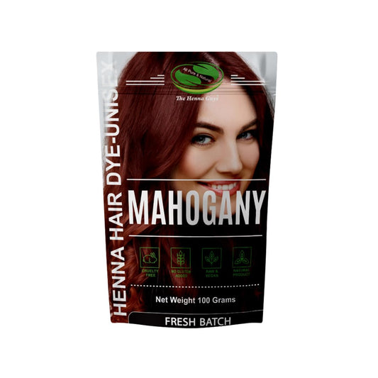 1 Pack Of Mahogany Henna Hair & Beard Color/Dye 100 Grams - Natural Hair Color, Plant-based Hair Dye - The Henna Guys Beauty & Personal Care The Henna Guys