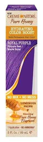 Creme Of Nature Pure Honey Hydrating Color Boost, Royal Purple, 3 Fl Oz Beauty & Personal Care Lottabody