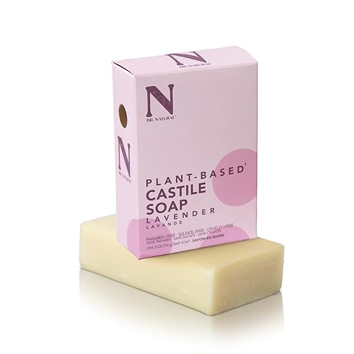 Dr. Natural Castile Bar Soap - Multipurpose Soap Bar with Anti-Acne Properties - For Face, Body and Hair - Sensitive Skin Body Wash - Lavender - 5 oz Beauty & Personal Care Dr. Natural