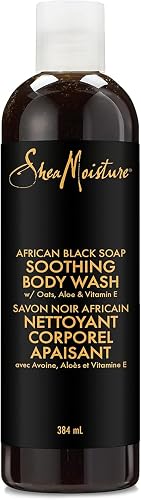 Unilever Shea Moisture Soothing Body Wash for dry skin African Black Soap paraben free 384 ml Beauty & Personal Care Unilever