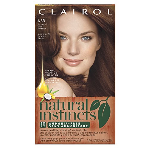Clairol Natural Instincts Semi-Permanent Hair Dye, 6.5 Light Auburn Hair Color, 1 Count Beauty & Personal Care Clairol