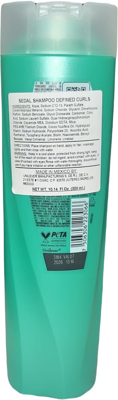 Sedal Rizos Definidos Shampoo 2 en1 340 ml Beauty & Personal Care Sedal