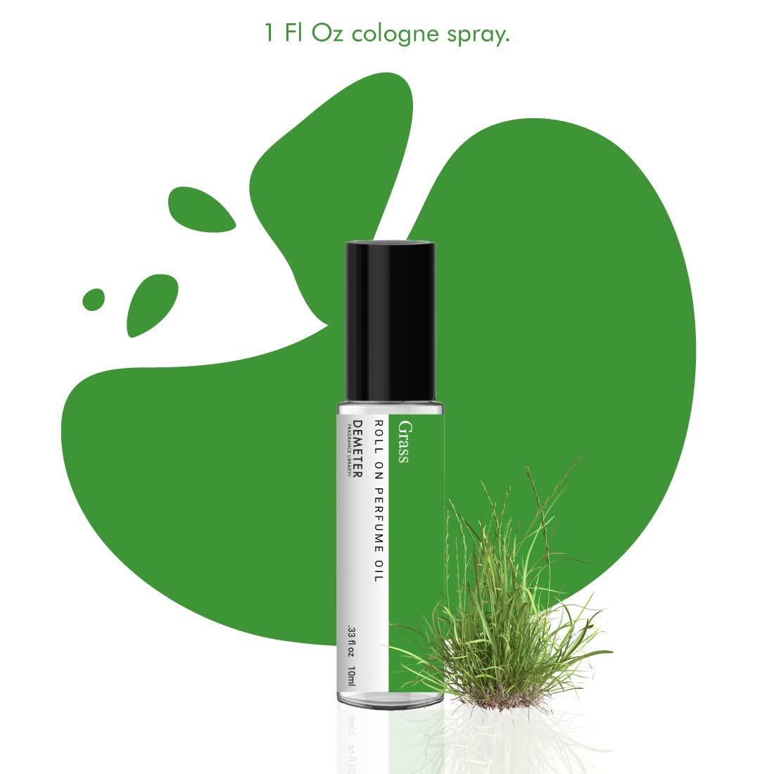 DEMETER Grass Roll On Perfume Oil, 0.33 Oz, Long-Lasting Beauty & Personal Care DEMETER